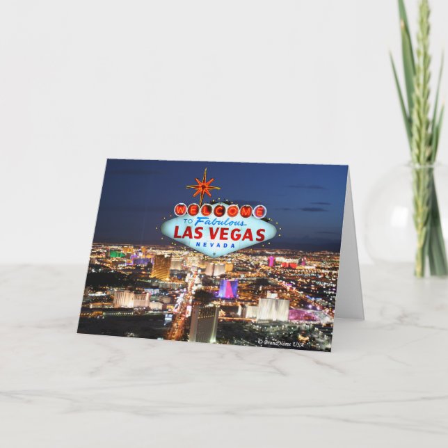 Las Vegas-Gruß-Karte Karte (Vorderseite)
