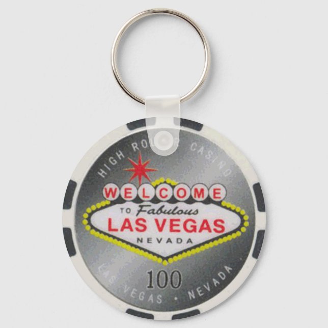 Las Vegas High Roller $100 Poker Chip Schlüsselanh Schlüsselanhänger (Vorderseite)