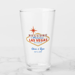 Las Vegas Hochzeit in Urlaubsort Keepake Geschenk Glas