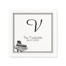 Las Vegas Hochzeit in Urlaubsort Napkin