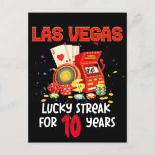 Las Vegas Hochzeit Jubiläum Glückliches Paar Postkarte