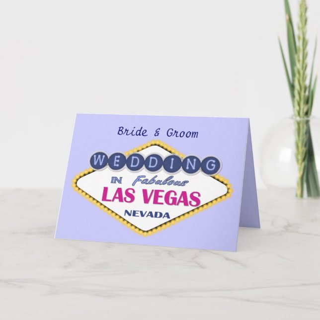Las Vegas - Hochzeit Karte (Vorderseite)