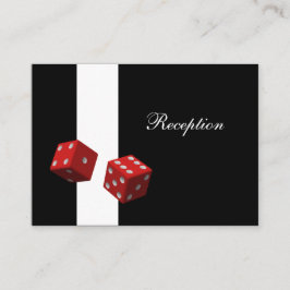Las Vegas Hochzeitsempfangskarten Begleitkarte