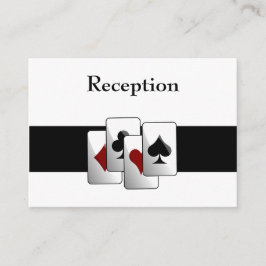 Las Vegas Hochzeitsempfangskarten Begleitkarte