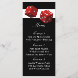 Las vegas Hochzeitskarte Menükarte