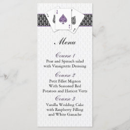 Las vegas Hochzeitskarte Menükarte