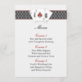 Las vegas Hochzeitskarte Menükarte