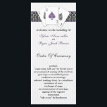 Las Vegas Hochzeitsprogramme Programm<br><div class="desc">lila Las Vegas Hochzeitsprogramme mit 3 Asätzen und einer Touch Damast .Matching Produkte auch erhältlich</div>