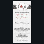 Las Vegas Hochzeitsprogramme Programm<br><div class="desc">Red Las Vegas Hochzeitsprogramme mit 3 Asse und einer Touch Damast .Matching Produkte auch erhältlich</div>