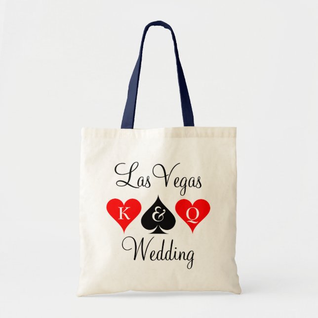 Las Vegas Hochzeitstasche mit Spielkarte Anzug Tragetasche (Vorne)