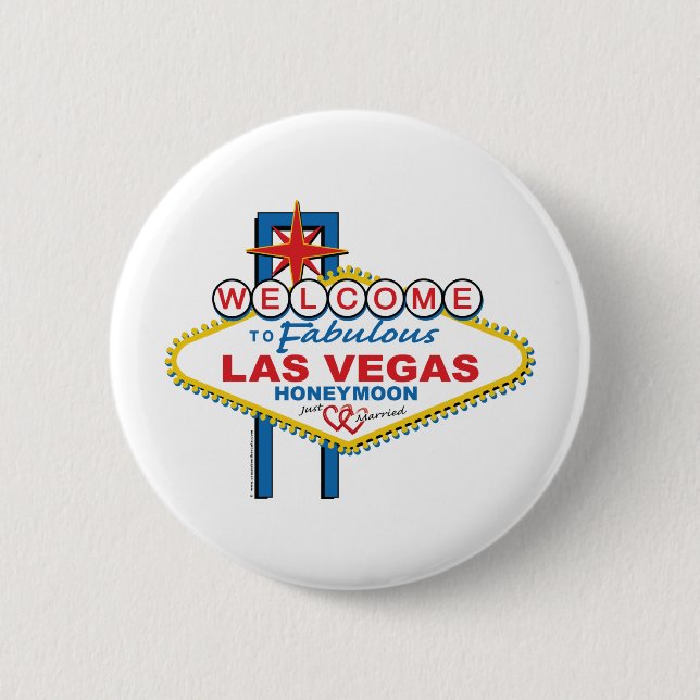 Las Vegas Honeymoon Button (Vorderseite)