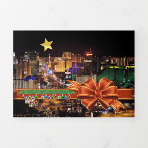 Las Vegas Hotel & Casino Trifold Letter Card Dreifach Gefaltete Urlaubskarte