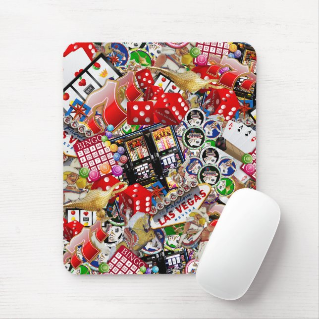 Las Vegas Icons - Gamblers Freude Mousepad (Mit Mouse)