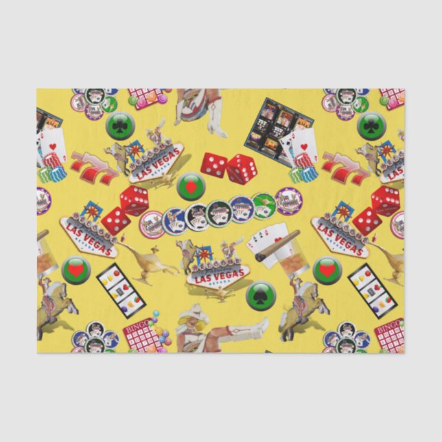 Las Vegas Icons - Gamblers Freude Seidenpapier (Vorderseite)