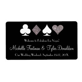 Las Vegas Imitate Silver Glitzer Begrüßungsmarke