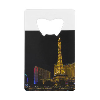 Las Vegas in der Nacht Geldbeutel Flaschenöffner