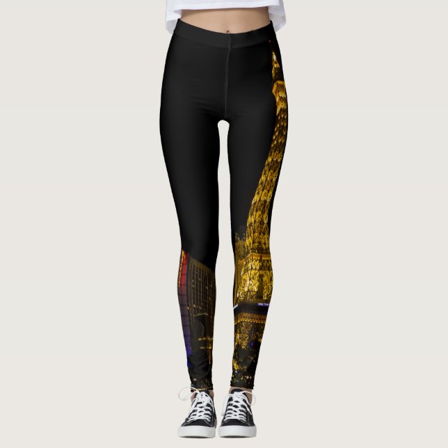 Las Vegas in der Nacht Leggings (Vorderseite)