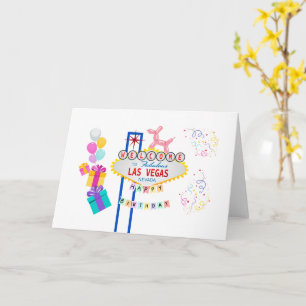 Las Vegas jolies cartes d'anniversaire
