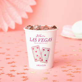 Las vegas Junggeselinnen-Abschied Pappbecher