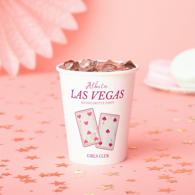 Las vegas Junggeselinnen-Abschied Pappbecher (Insitu)