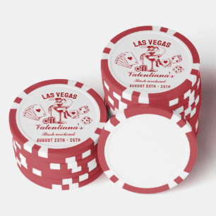 Las Vegas Junggesellinnen-Abschiedsparty-Spiel Pokerchips