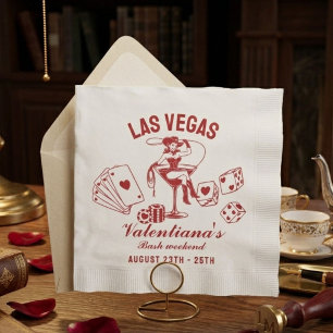 Las Vegas Junggesellinnenabschied Personalized Serviette