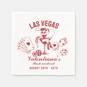 Las Vegas Junggesellinnenabschied Personalized Serviette
