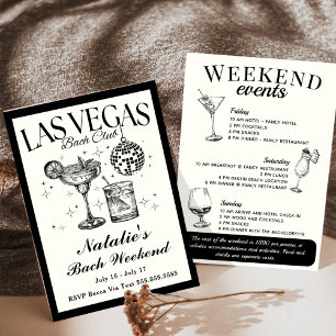 Las Vegas Junggesellinnenabschied Social Cocktail Einladung