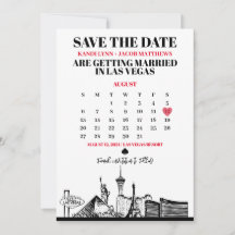 Las Vegas Kalender Save The Date