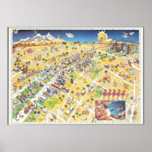Las Vegas Karte Poster