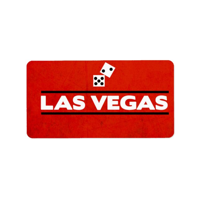 Las Vegas Labels Adressaufkleber (Vorne)