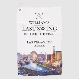 Las Vegas Last Swing Before the Ring Junggeselle Golfhandtuch