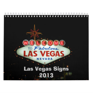 Las Vegas-Leuchtreklamen Kalender