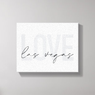 Las Vegas, Liebe für modernes, urbanes, einfaches, Leinwanddruck