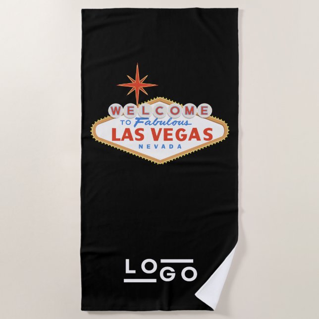 Las Vegas Logo Corporate Trade Show Pool Serviette (Devant)