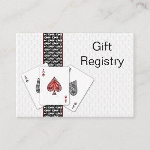 Las Vegas mariage Cartes de Registre Cadeaux