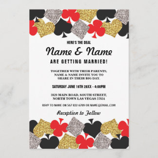 Las Vegas Mariage Casino Royale Invitation des car