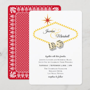 Las Vegas Marquee Wedding Einladung