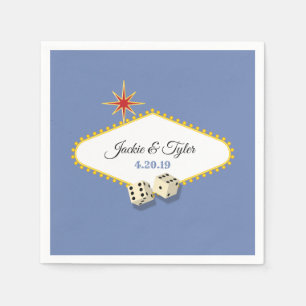Las Vegas Marquee Wedding in Hydrangea Serviette