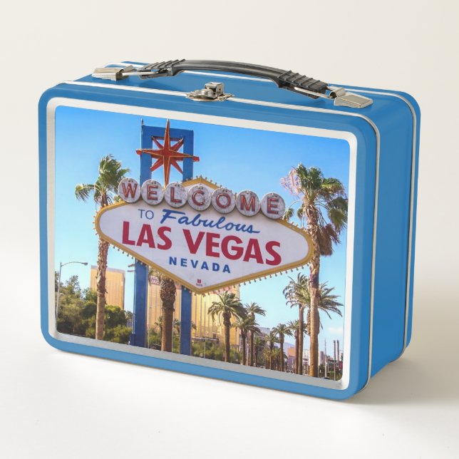 Las Vegas Metall Brotdose (Vorderseite)