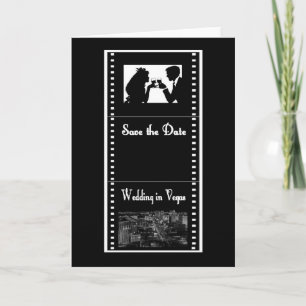 Las Vegas Movie Film Save the Date Karte Strip