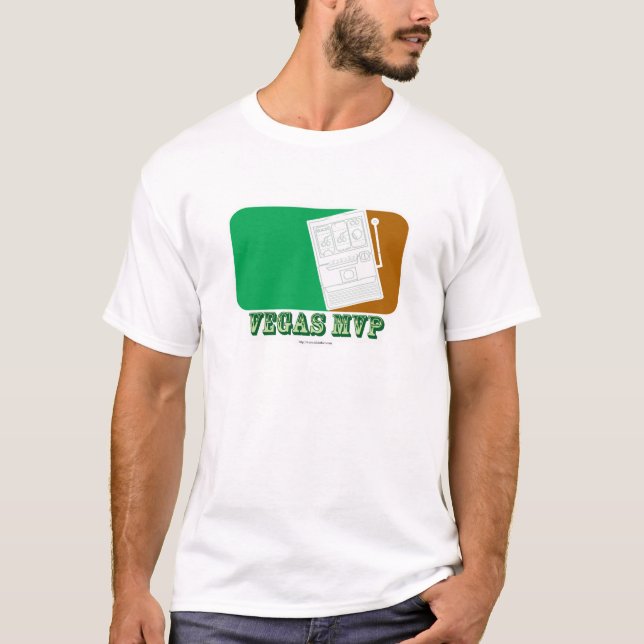 Las Vegas MVP Logo Travel Cartoon Art T-Shirt (Vorderseite)