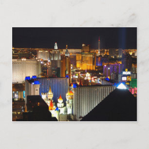 Las Vegas Nachtzeit Postkarte