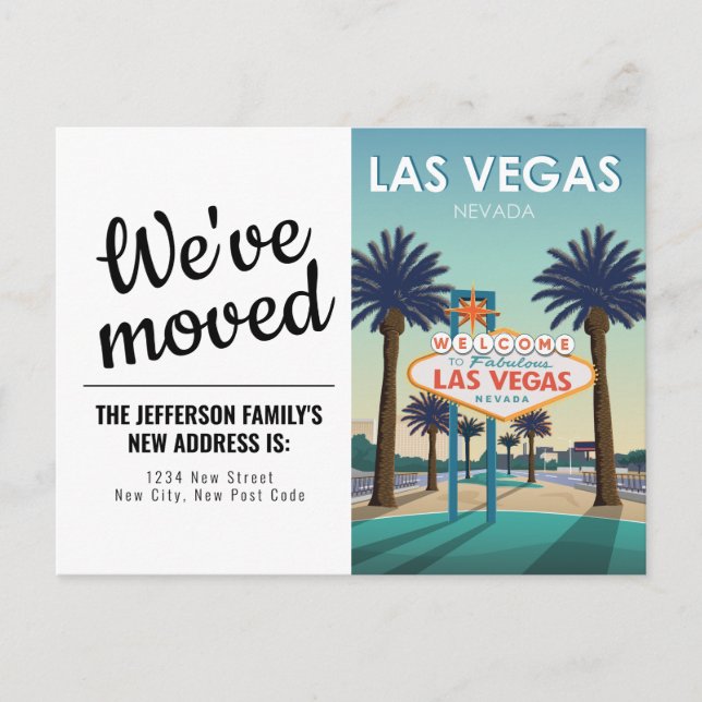 Las Vegas Nevada Begrüßungszeichen Vintag Wir habe Postkarte (Vorderseite)