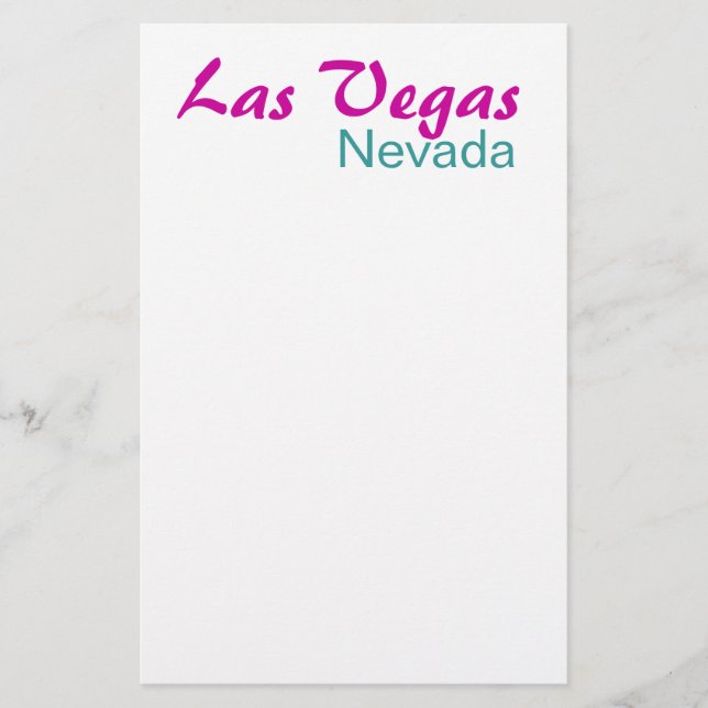 Las Vegas Nevada Briefpapier (Vorderseite)