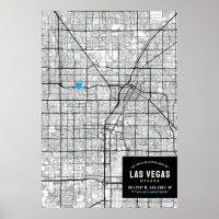 Las Vegas, Nevada City Map + Ihre Lage markieren