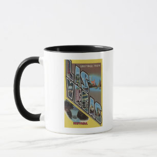 Las Vegas, Nevada - große Buchstabe-Szenen Tasse