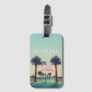 Las Vegas Nevada Herzlich Willkommen Unterkunft Vi Gepäckanhänger