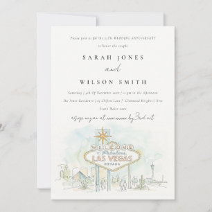 Las Vegas Nevada Landschaft Hochzeit Jubiläum Einladung