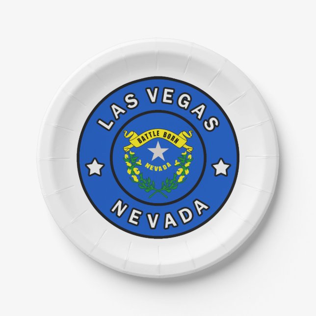 Las Vegas Nevada Pappteller (Vorderseite)